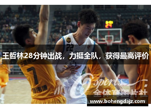 王哲林28分钟出战,力挺全队,获得最高评价
